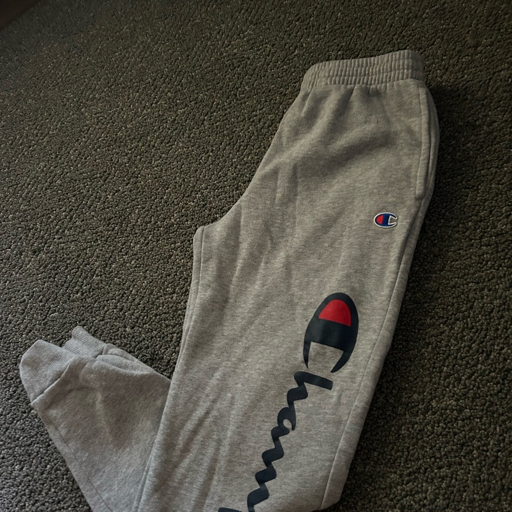 Champion Kids Gray Sweatpants with Logo